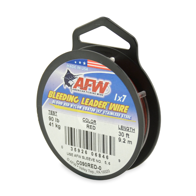 AFW B040-4 Surfstrand Bare 1x7 Stainless Steel Leader Wire 40 lb